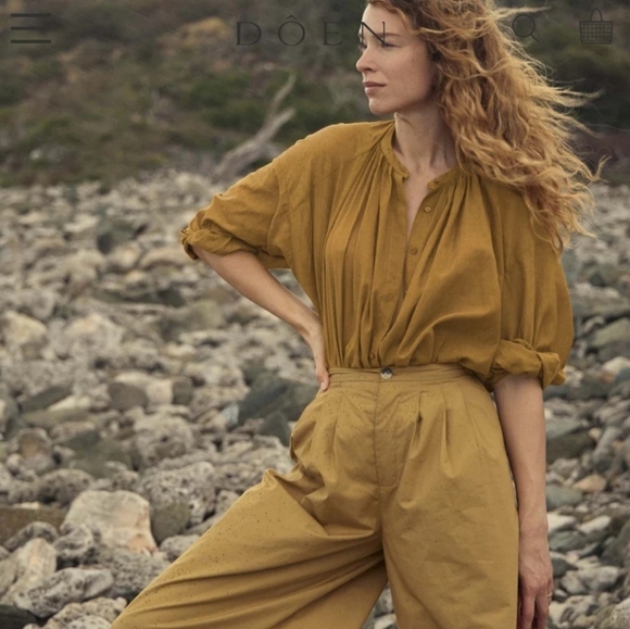 Doen Tops - Doen Jane Blouse in Golden Willow Sz S NWT